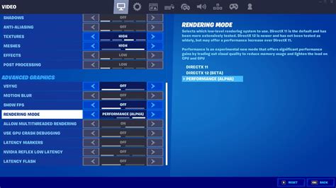 how to use performance mode fortnite geforce now